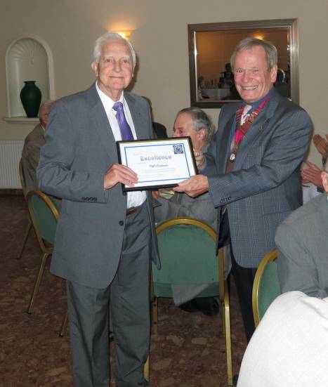 Cliff Receiving the Award